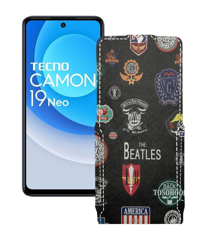 Чохол-флип з екошкіри для телефону Tecno Camon 19 Neo