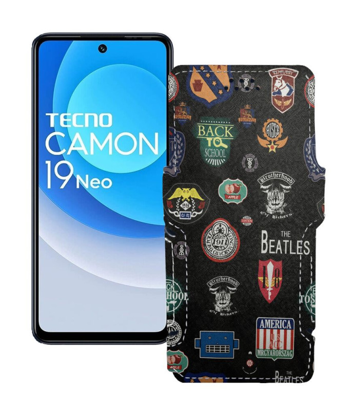 Чохол-книжка з екошкіри для телефону Tecno Camon 19 Neo