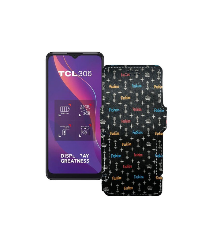 Чохол-книжка з екошкіри для телефону TCL 6102h