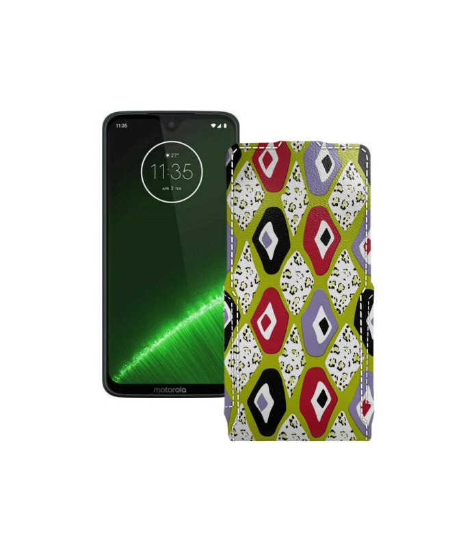 Чохол-флип з екошкіри для телефону Motorola Moto G7 Plus