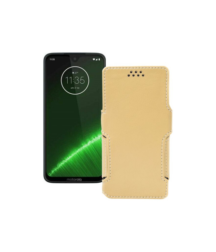 Чохол-книжка з екошкіри для телефону Motorola Moto G7 Plus