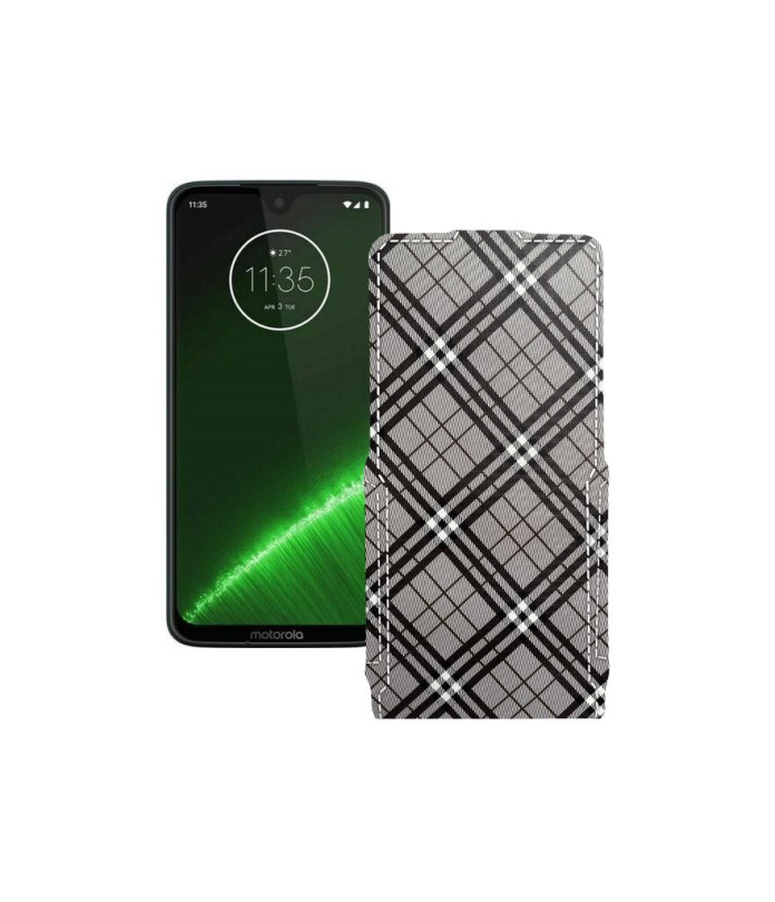 Чохол-флип з екошкіри для телефону Motorola Moto G7 Plus