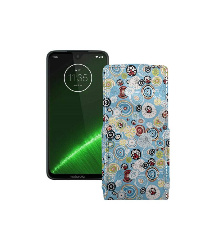 Чохол-флип з екошкіри для телефону Motorola Moto G7 Plus