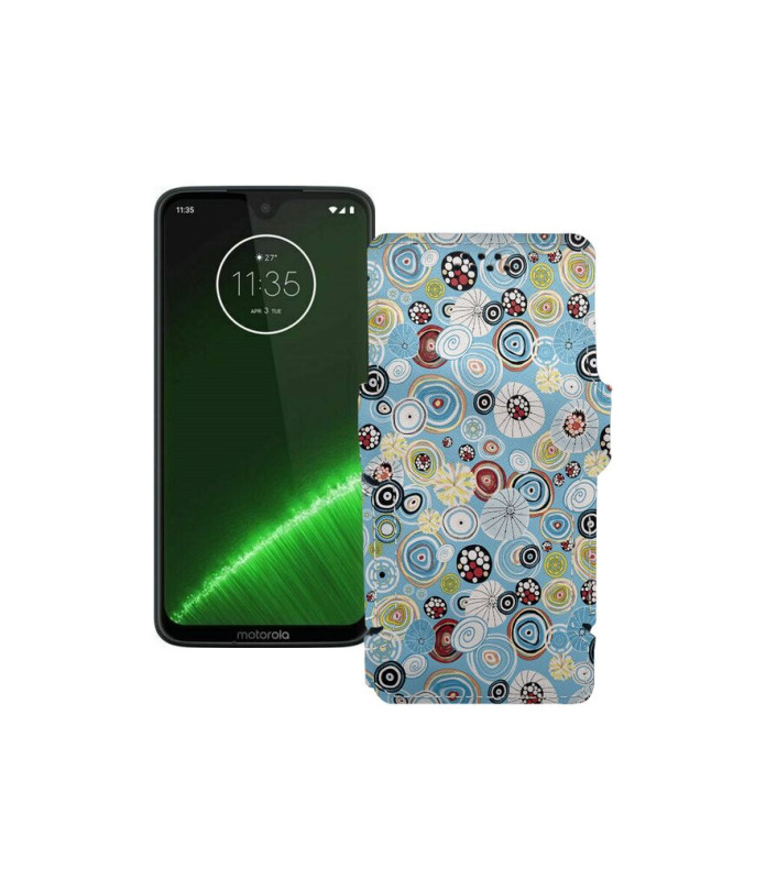 Чохол-книжка з екошкіри для телефону Motorola Moto G7 Plus