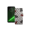 Чохол-книжка з екошкіри для телефону Motorola Moto G7 Plus