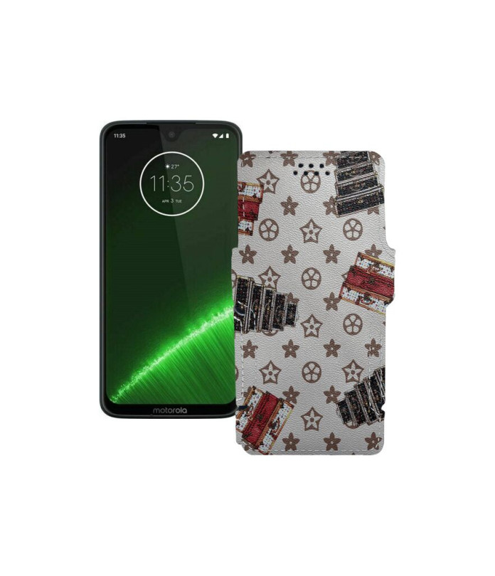 Чохол-книжка з екошкіри для телефону Motorola Moto G7 Plus