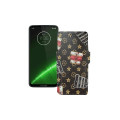 Чохол-книжка з екошкіри для телефону Motorola Moto G7 Plus