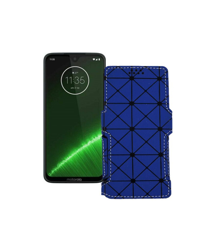 Чохол-книжка з екошкіри для телефону Motorola Moto G7 Plus