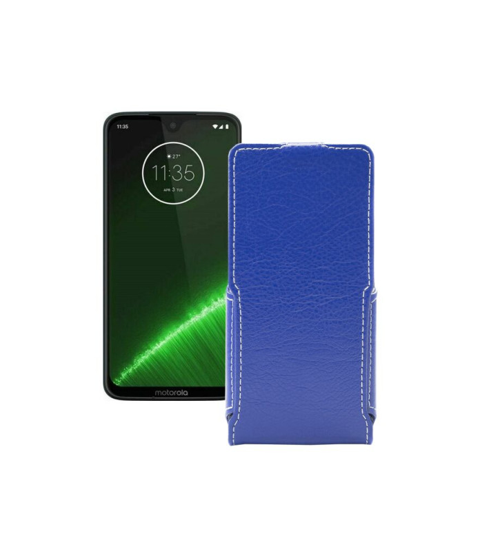 Чохол-флип з екошкіри для телефону Motorola Moto G7 Plus