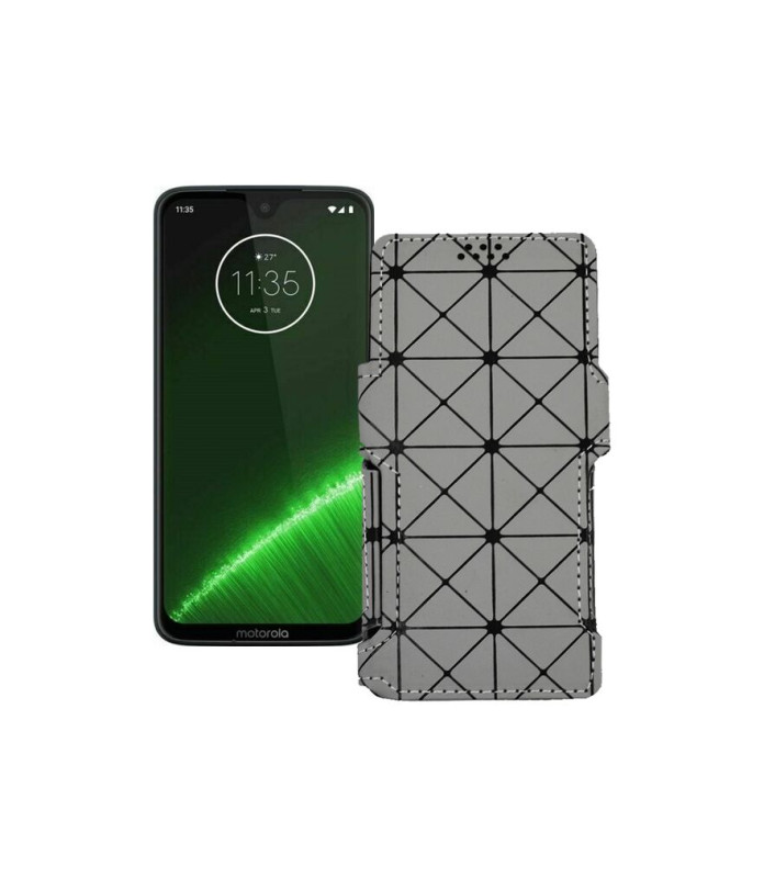 Чохол-книжка з екошкіри для телефону Motorola Moto G7 Plus