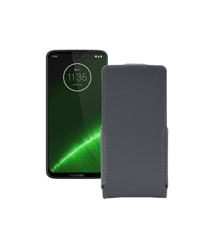 Чохол-флип з екошкіри для телефону Motorola Moto G7 Plus