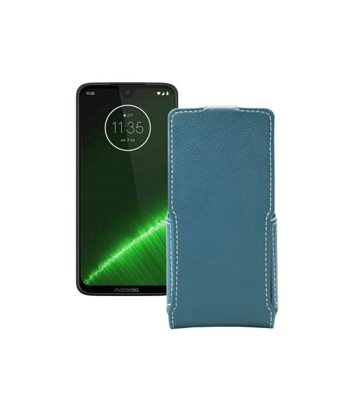 Чохол-флип з екошкіри для телефону Motorola Moto G7 Plus