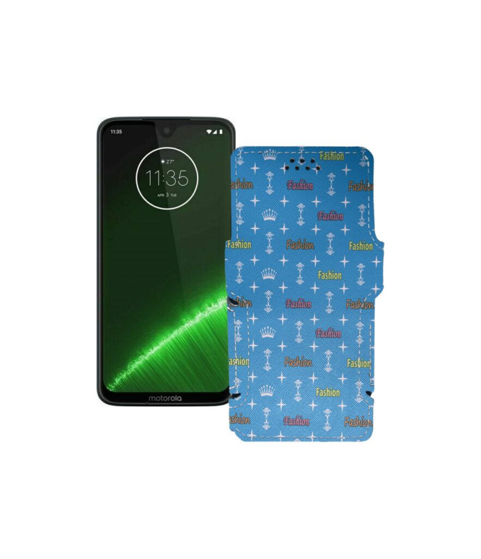 Чохол-книжка з екошкіри для телефону Motorola Moto G7 Plus