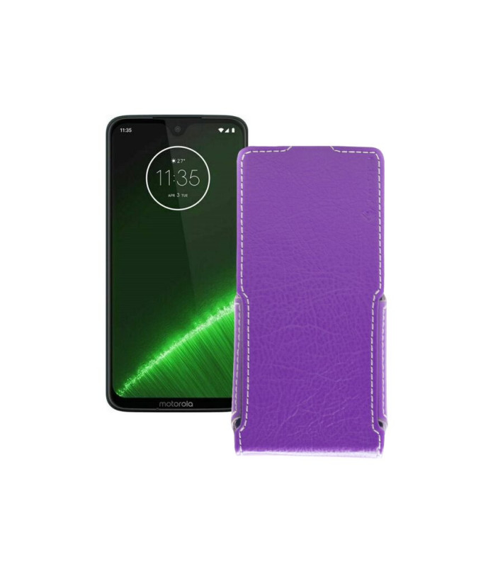 Чохол-флип з екошкіри для телефону Motorola Moto G7 Plus