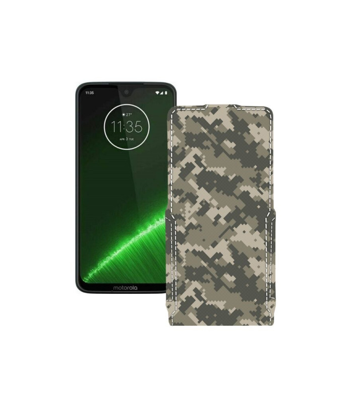 Чохол-флип з екошкіри для телефону Motorola Moto G7 Plus