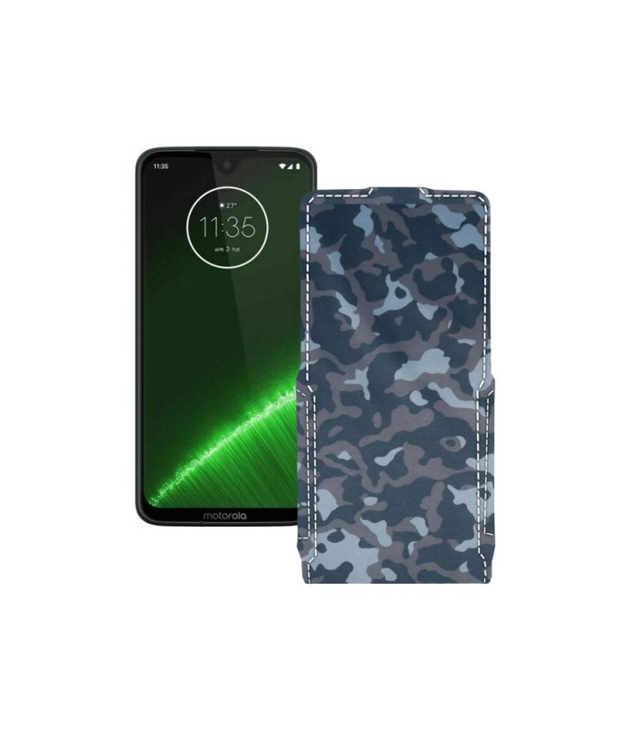 Чохол-флип з екошкіри для телефону Motorola Moto G7 Plus