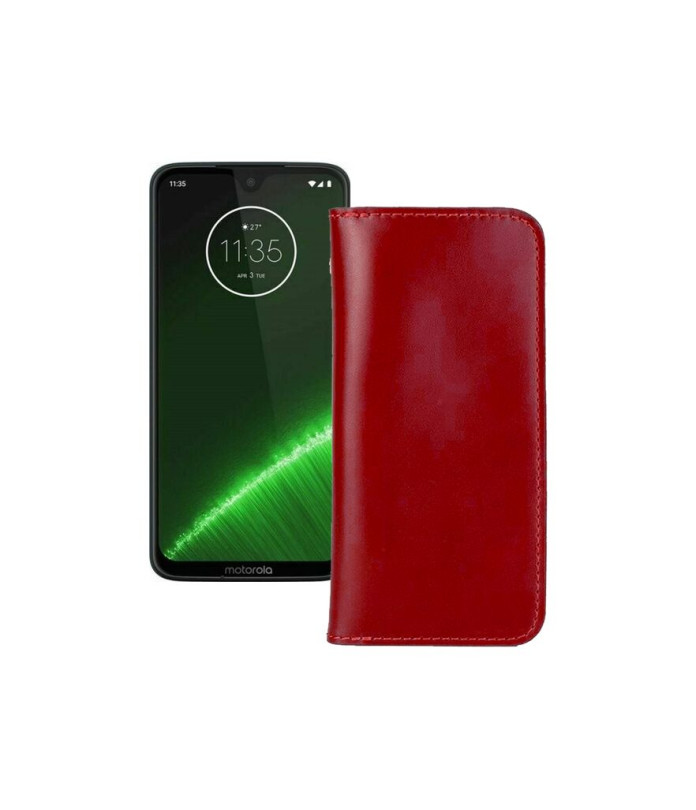 Портмоне з шкіри для телефону Motorola Moto G7 Plus