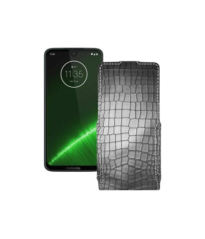 Чохол-флип з екошкіри для телефону Motorola Moto G7 Plus