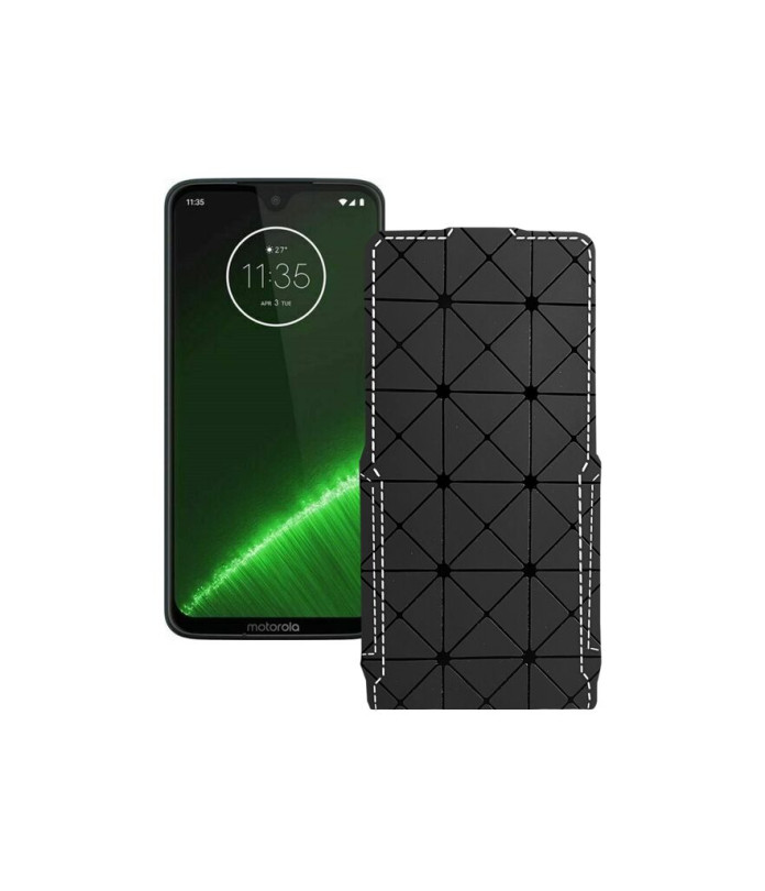 Чохол-флип з екошкіри для телефону Motorola Moto G7 Plus