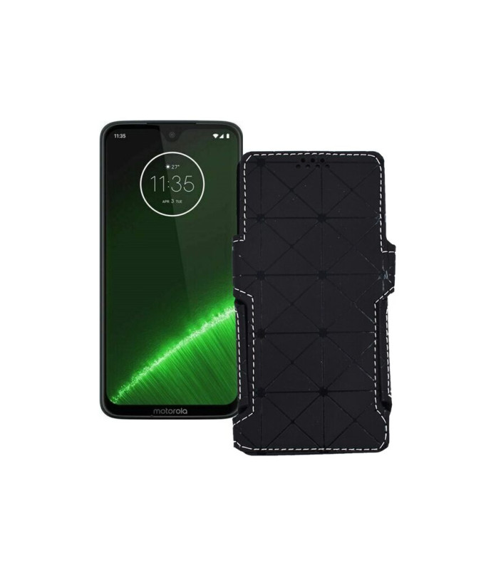 Чохол-книжка з екошкіри для телефону Motorola Moto G7 Plus