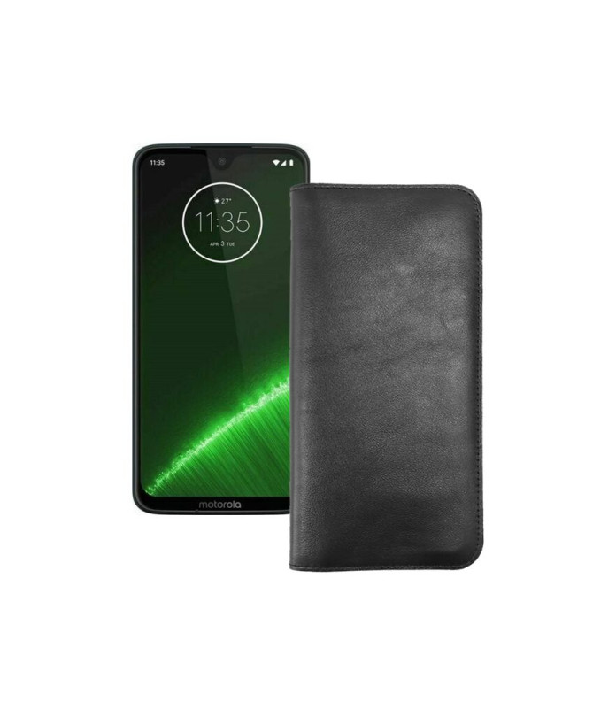 Портмоне з шкіри для телефону Motorola Moto G7 Plus