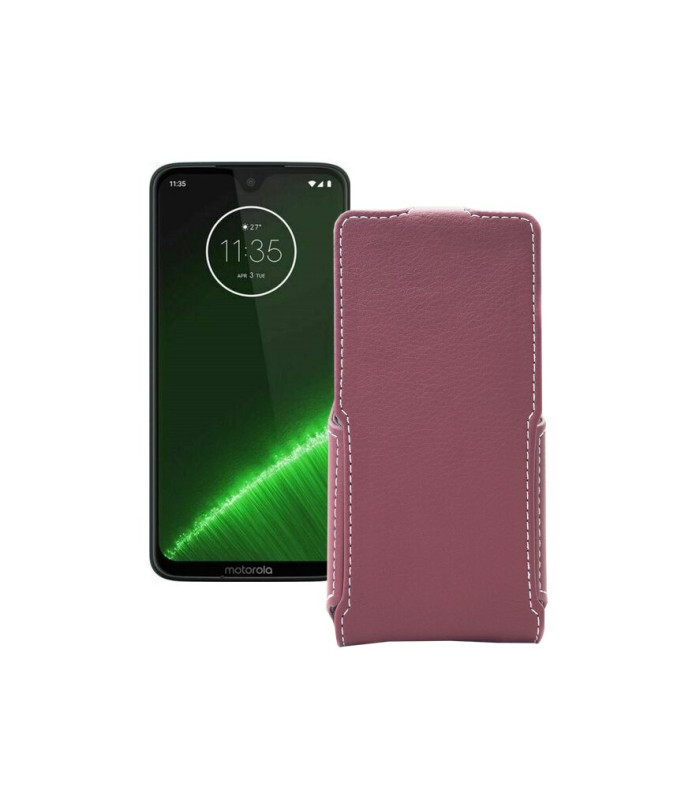 Чохол-флип з екошкіри для телефону Motorola Moto G7 Plus