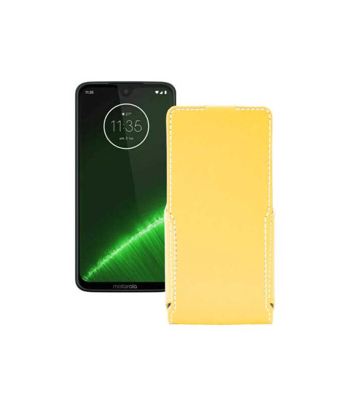 Чохол-флип з екошкіри для телефону Motorola Moto G7 Plus