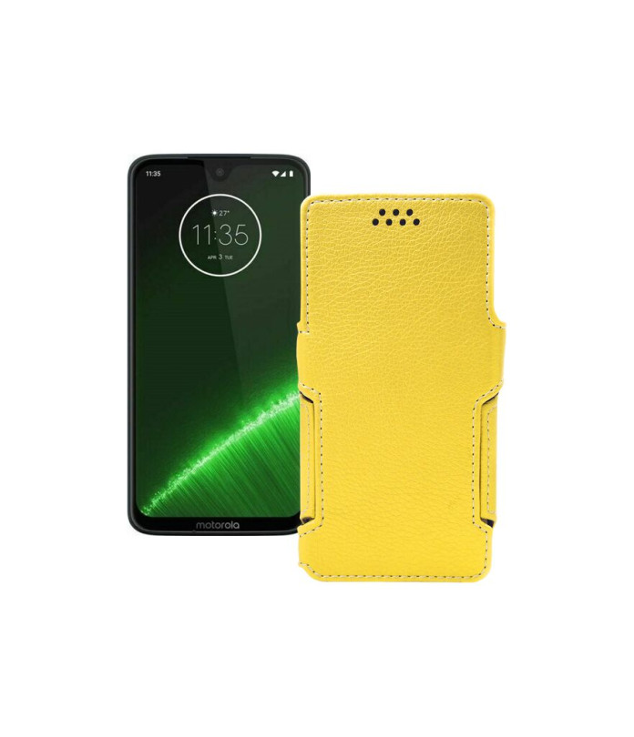 Чохол-книжка з екошкіри для телефону Motorola Moto G7 Plus