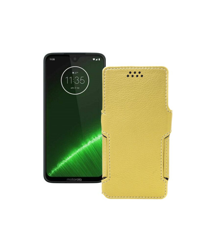 Чохол-книжка з екошкіри для телефону Motorola Moto G7 Plus