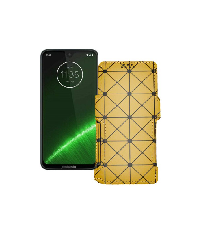 Чохол-книжка з екошкіри для телефону Motorola Moto G7 Plus