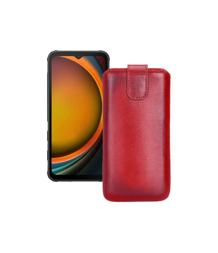 Витяжка з екошкіри для телефону Samsung Galaxy Xcover 7 (SM-G556)