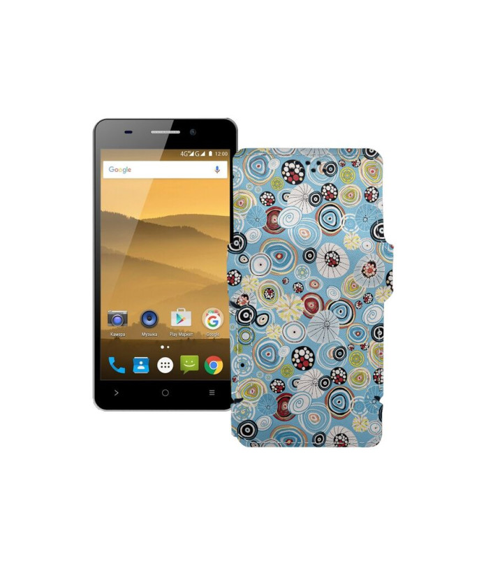 Чохол-книжка з екошкіри для телефону Highscreen Power Five Evo