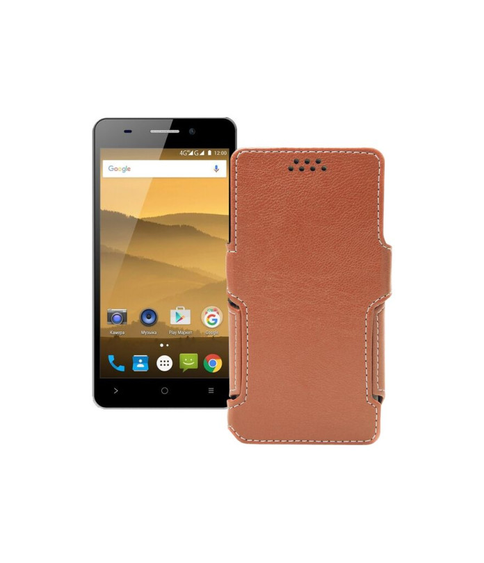 Чохол-книжка з екошкіри для телефону Highscreen Power Five Evo