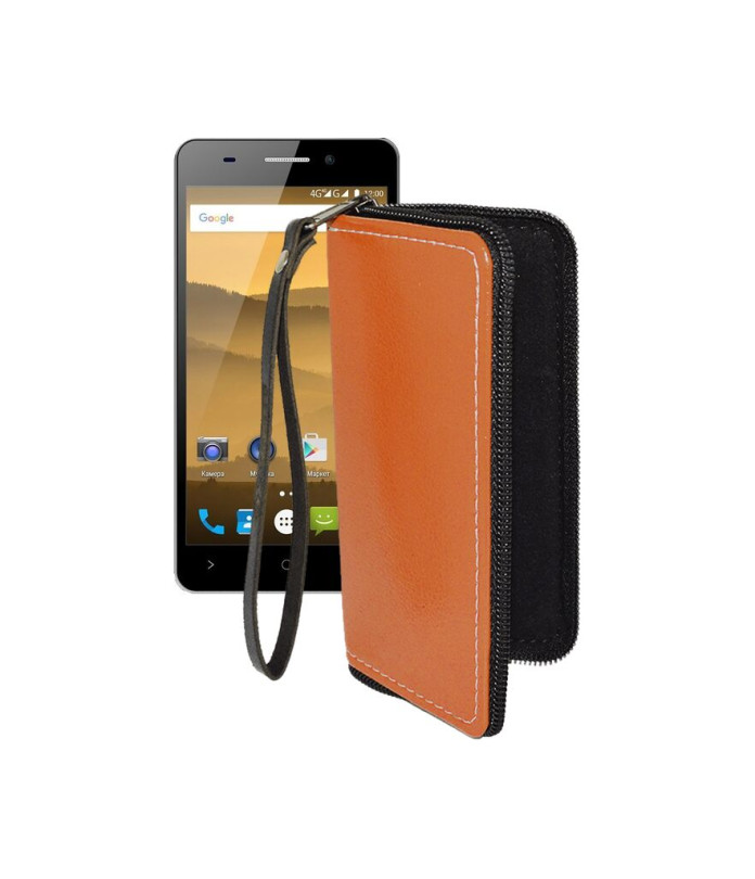 Чохол-гаманець з екошкіри для телефону Highscreen Power Five Evo