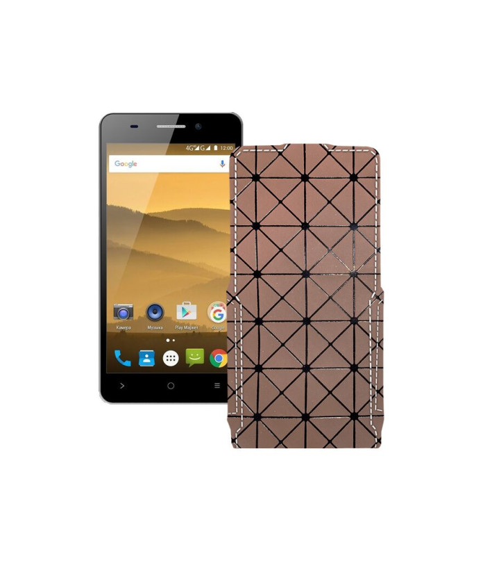 Чохол-флип з екошкіри для телефону Highscreen Power Five Evo