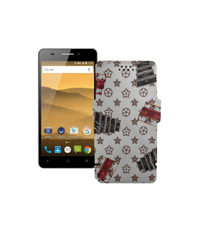 Чохол-книжка з екошкіри для телефону Highscreen Power Five Evo