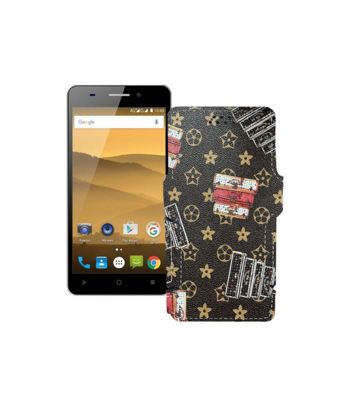 Чохол-книжка з екошкіри для телефону Highscreen Power Five Evo