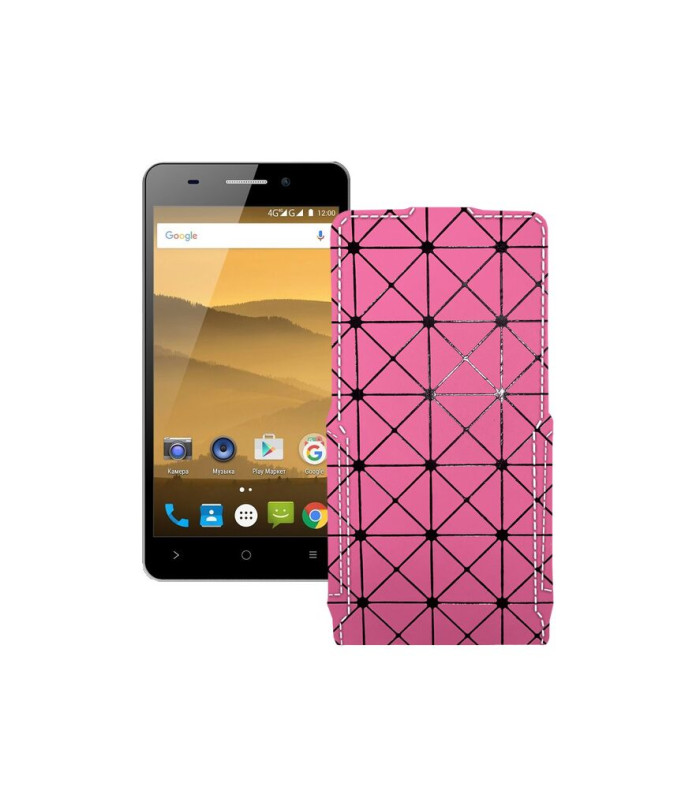 Чохол-флип з екошкіри для телефону Highscreen Power Five Evo