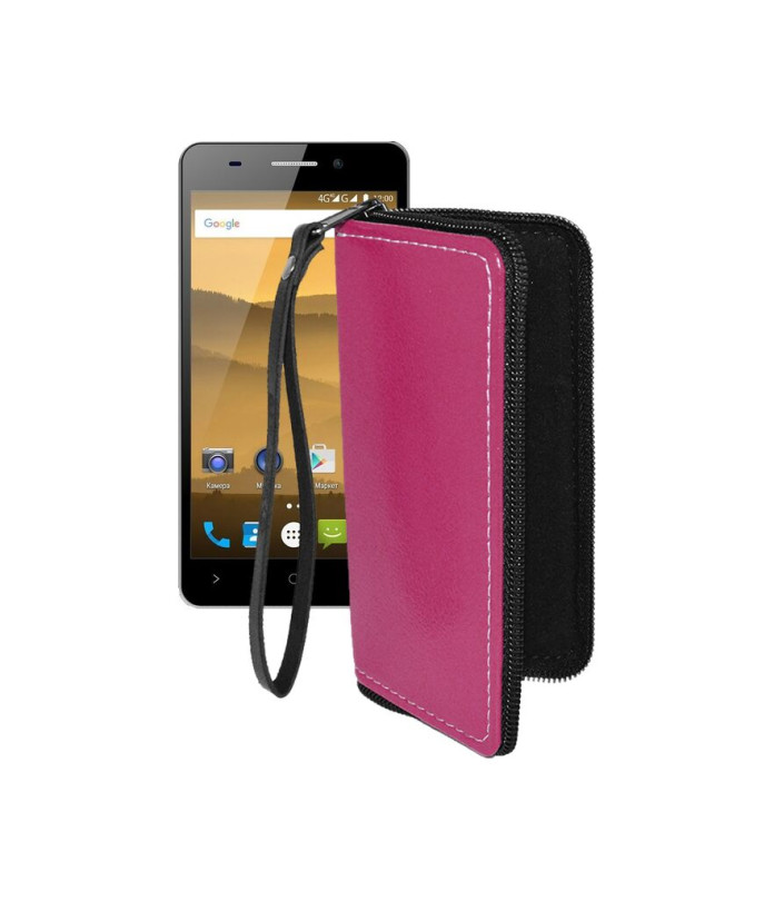 Чохол-гаманець з екошкіри для телефону Highscreen Power Five Evo
