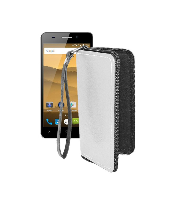 Чохол-гаманець з екошкіри для телефону Highscreen Power Five Evo
