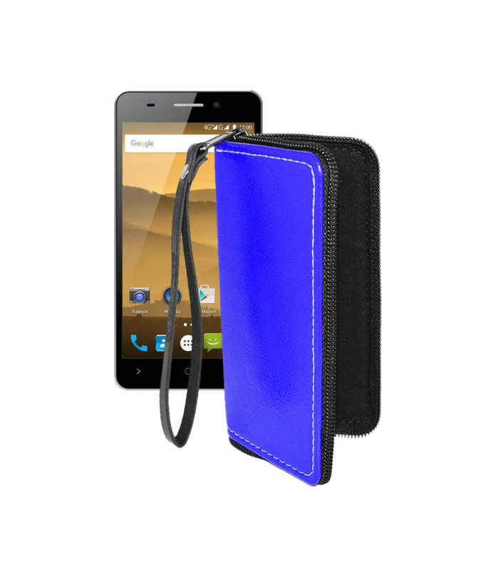 Чохол-гаманець з екошкіри для телефону Highscreen Power Five Evo