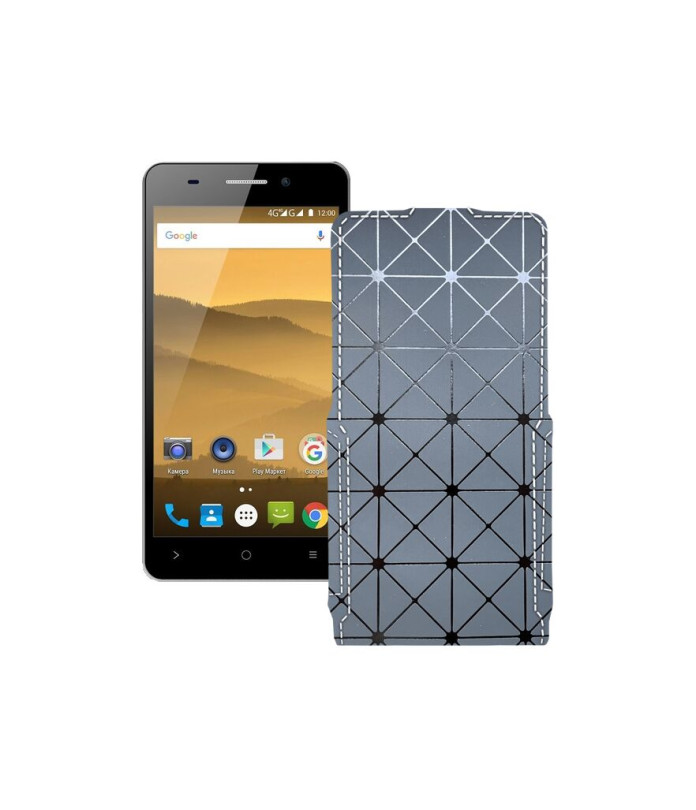 Чохол-флип з екошкіри для телефону Highscreen Power Five Evo