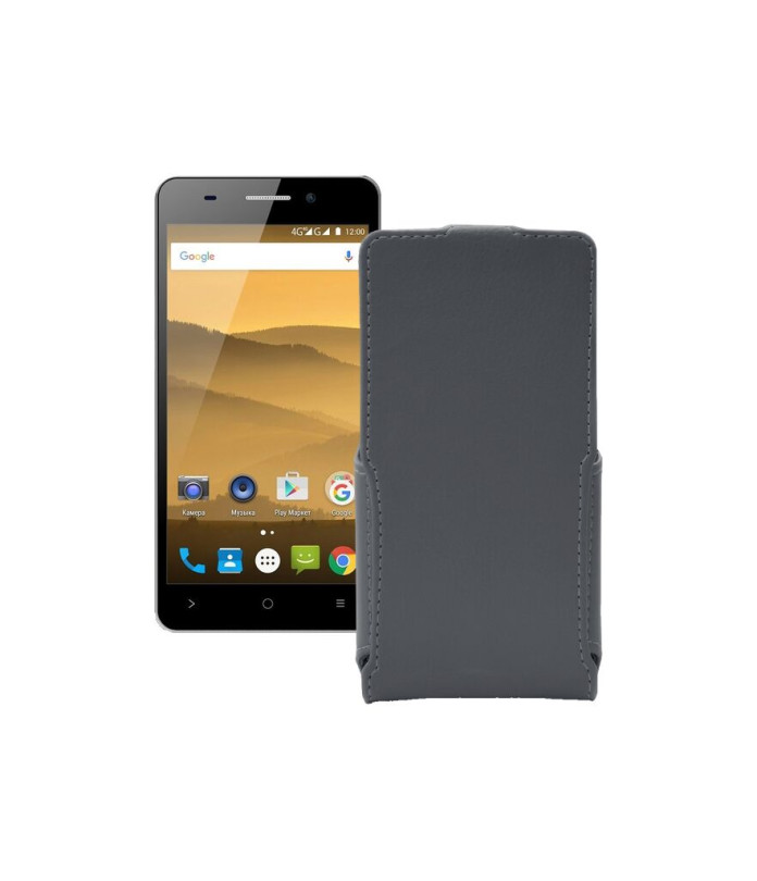 Чохол-флип з екошкіри для телефону Highscreen Power Five Evo