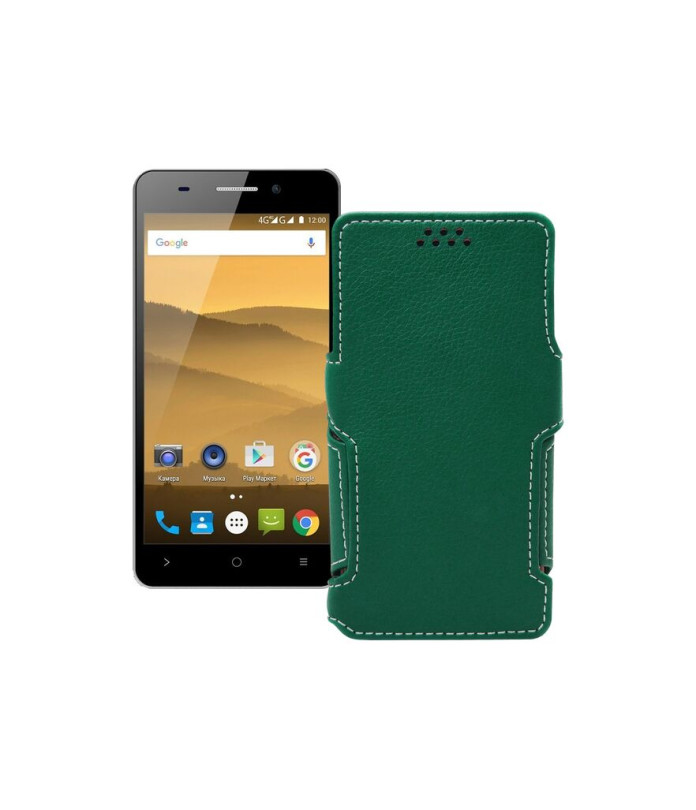 Чохол-книжка з екошкіри для телефону Highscreen Power Five Evo