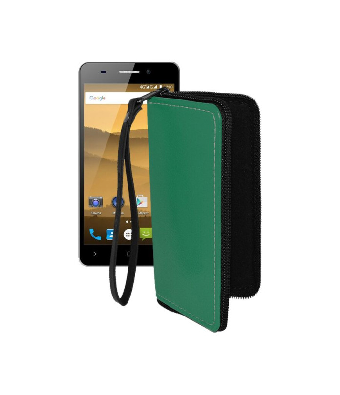Чохол-гаманець з екошкіри для телефону Highscreen Power Five Evo
