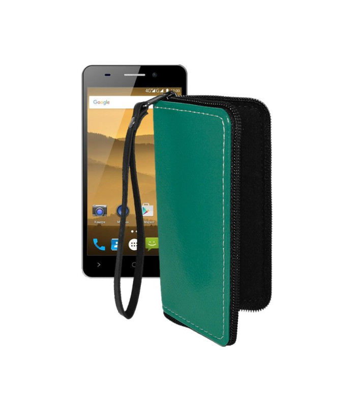 Чохол-гаманець з екошкіри для телефону Highscreen Power Five Evo