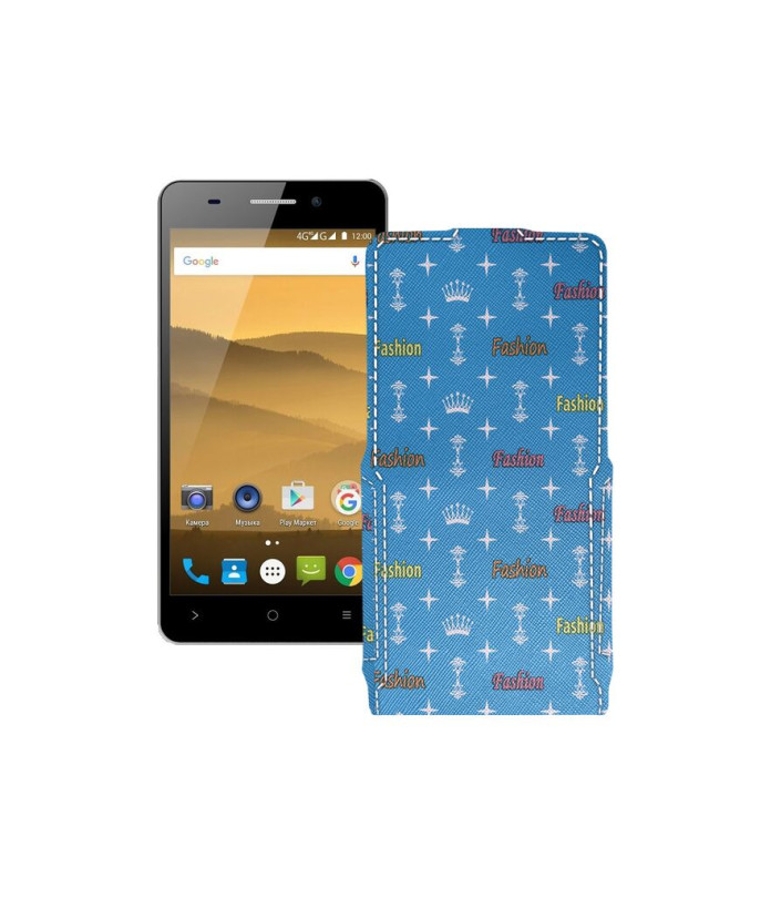 Чохол-флип з екошкіри для телефону Highscreen Power Five Evo