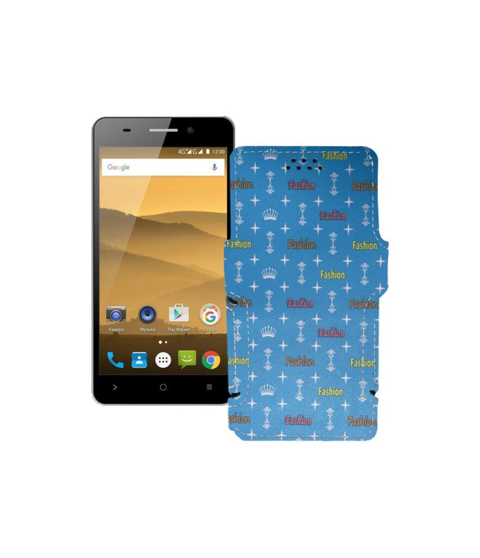 Чохол-книжка з екошкіри для телефону Highscreen Power Five Evo