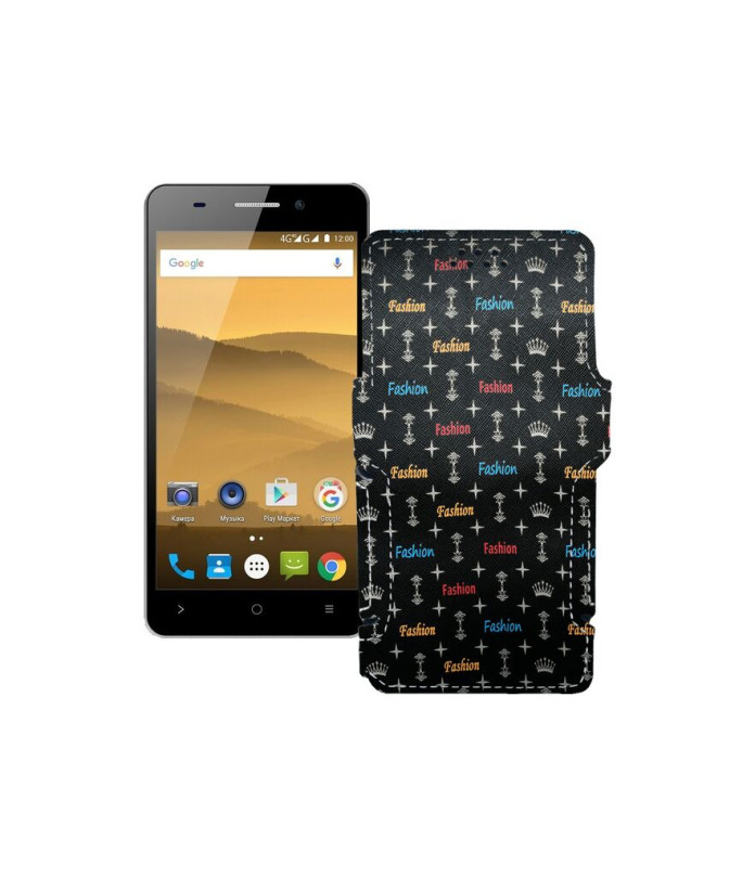 Чохол-книжка з екошкіри для телефону Highscreen Power Five Evo