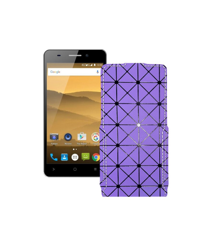 Чохол-флип з екошкіри для телефону Highscreen Power Five Evo